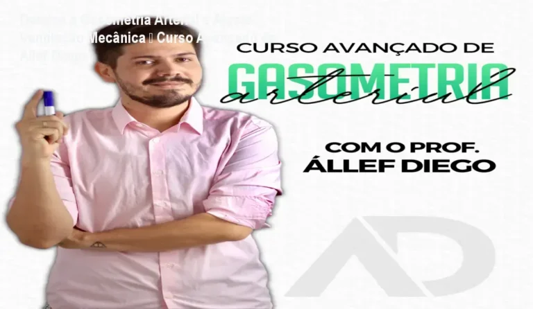 Imagem mostrando o curso avançado de gasometria arterial com foco em interpretação clínica e ajuste de ventilação