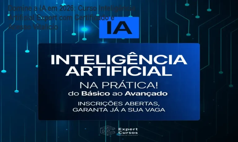 Imagem do Curso Inteligência Artificial Expert mostrando aplicação prática da IA em ferramentas como ChatGPT e Excel
