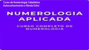 Imagem do Curso de Formação de Numerologia mostrando módulo de estudo e certificado