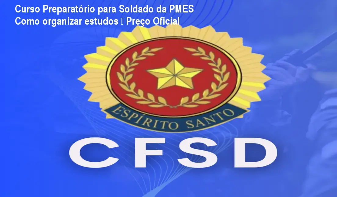 Curso Preparatório para Soldado da PMES Como organizar estudos – Preço Oficial