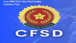 Material didático do curso preparatório PMES SQ10 focado em estudo ativo para o concurso