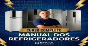 Imagem do curso online de manutenção de geladeiras mostrando módulo de prática e modelo de negócio