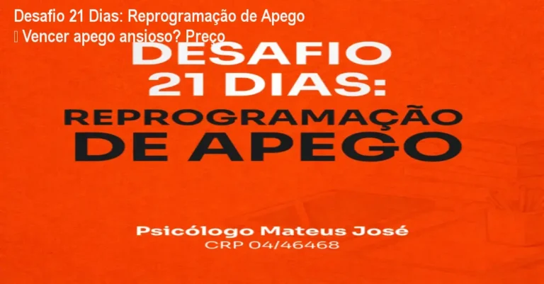 Psicólogo Mateus José apresentando o curso Desafio 21 Dias: Reprogramação de Apego com gráficos de vínculo emocional