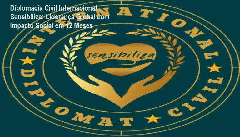 Participante recebendo a credencial de Diplomata Civil Internacional após mentoria prática