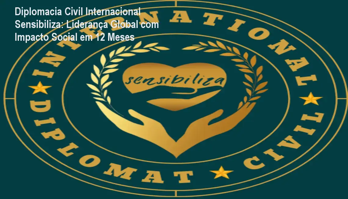 Participante recebendo a credencial de Diplomata Civil Internacional após mentoria prática