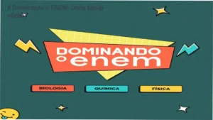 Tela do curso # Dominando o ENEM mostrando acesso ao material oficial