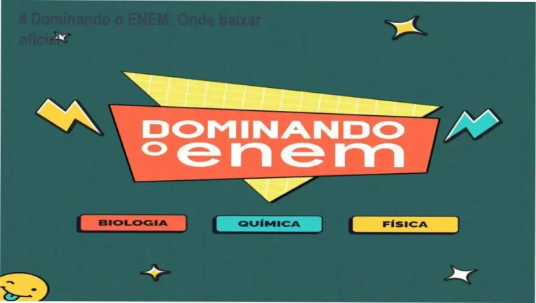Tela do curso # Dominando o ENEM mostrando acesso ao material oficial