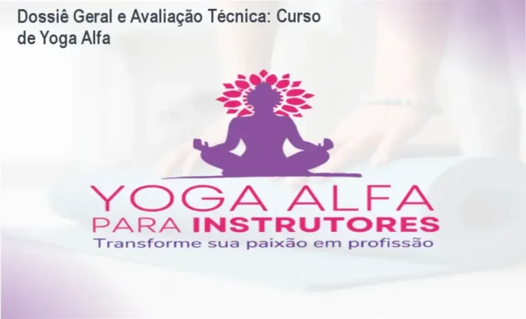 Gráfico de desempenho técnico do ecossistema Curso de Yoga Alfa