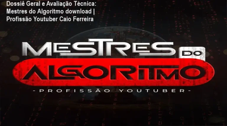 Gráfico de desempenho técnico do ecossistema Mestres do Algoritmo download | Profissão Youtuber Caio Ferreira