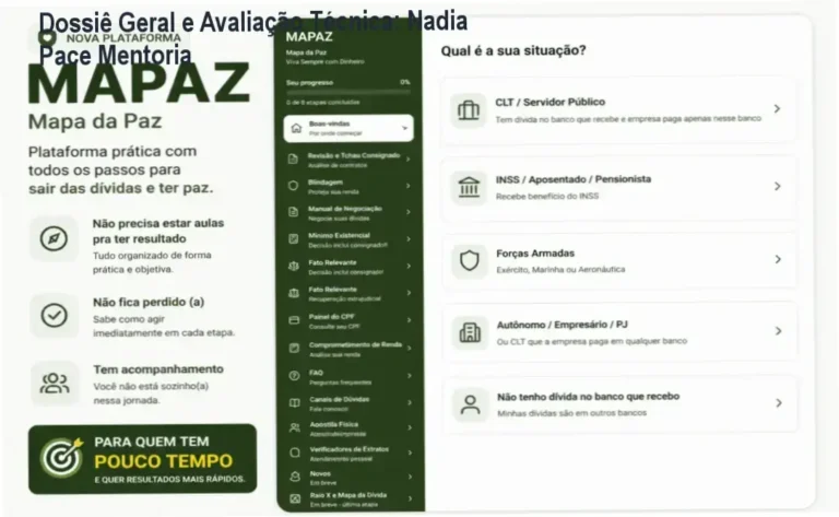Dossiê Geral e Avaliação Técnica: Nadia Pace Mentoria