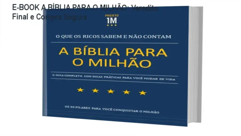E-BOOK A BÍBLIA PARA O MILHÃO – conclusão e recomendação de compra
