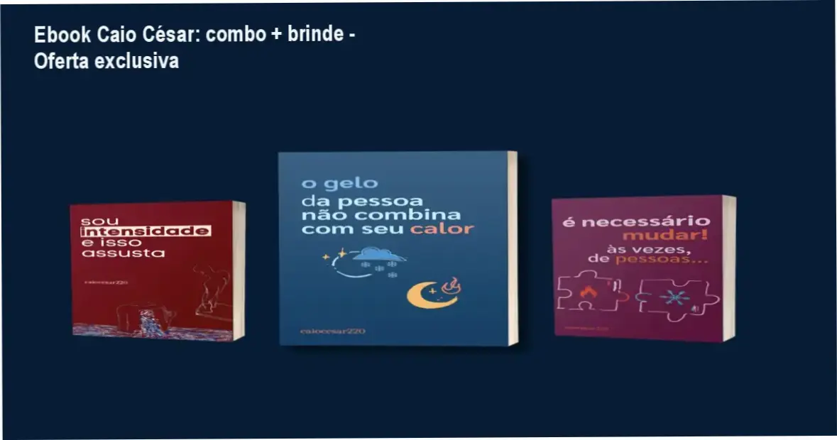 Ebook Caio César + oferta de desconto e brinde exclusivo