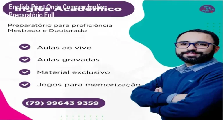 English Pós – Onde Comprar Inglês Preparatório Full