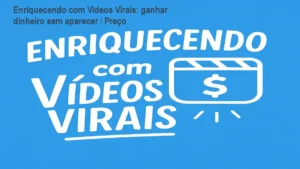 Tela mostrando vídeos virais prontos para repostar e ganhar dinheiro sem aparecer