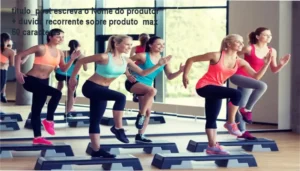 Erijhónison Félix de Araújo apresenta a videoteca +500 Treinos com STEP, mostrando variedade de exercícios de step e dance fitness.