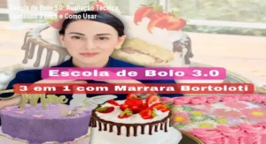 Marrara Bortoloti apresentando o curso Escola de Bolo 3.0 – plataforma online de confeitaria