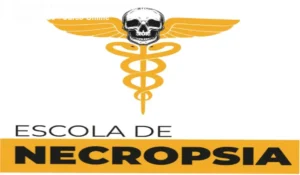 Tela do Curso Escola de Necropsia mostrando módulos de ciências mortuárias