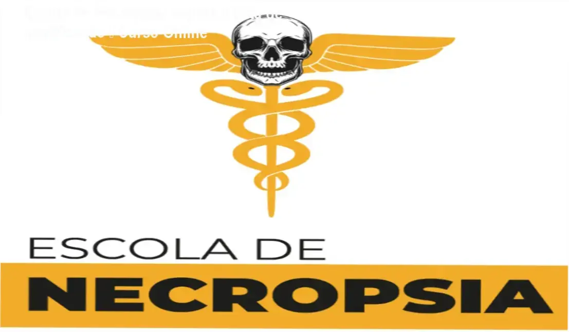 Tela do Curso Escola de Necropsia mostrando módulos de ciências mortuárias
