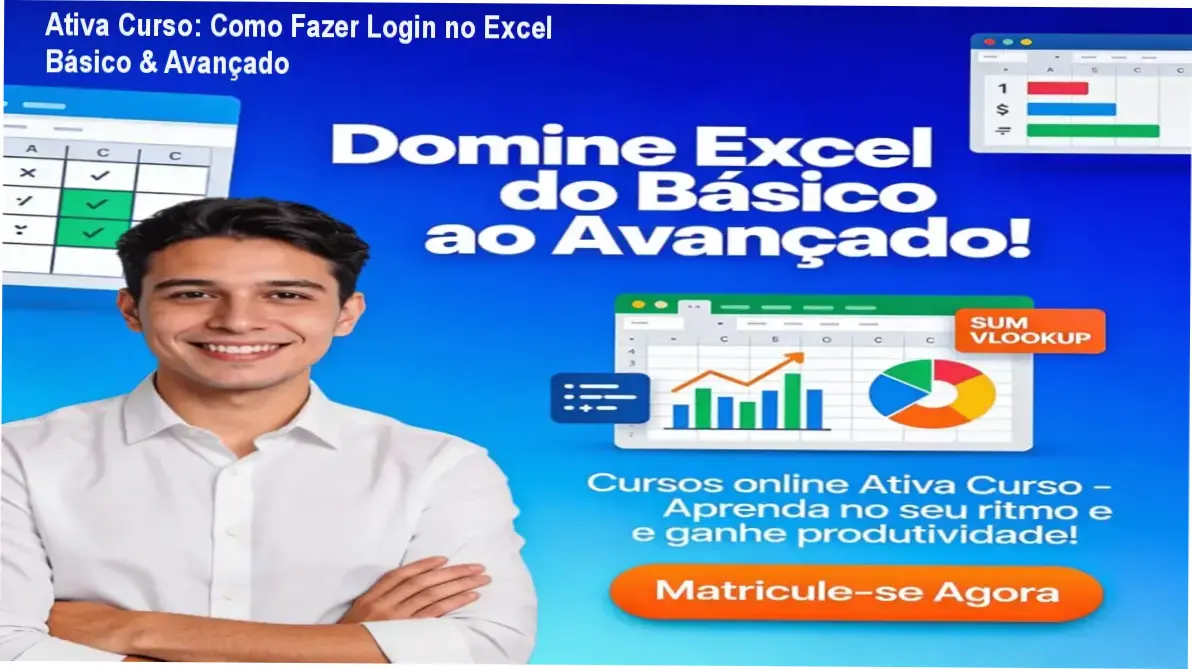 Ativa Curso login na área de membros do Excel Básico & Avançado