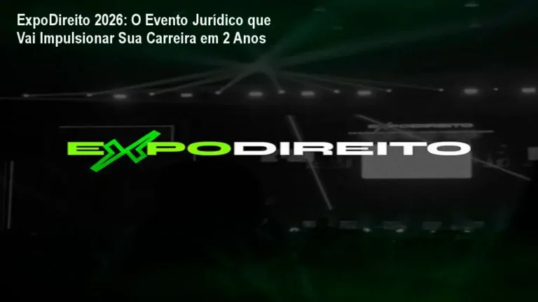 Imagem da ExpoDireito 2026 mostrando networking estratégico entre advogados e especialistas