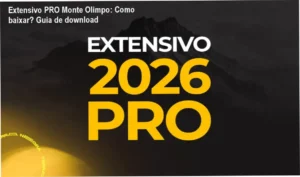 Imagem mostrando a página oficial de download do curso Extensivo PRO Monte Olimpo