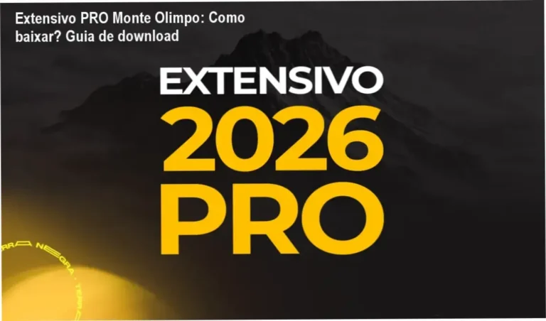 Extensivo PRO Monte Olimpo: Como baixar? Guia de download