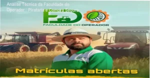 Imagem mostrando alerta de pirataria e compra segura do curso Faculdade do Operador