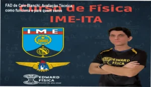 Imagem do curso FAD de Caio Bianchi mostrando aulas ao vivo e conteúdo avançado de física