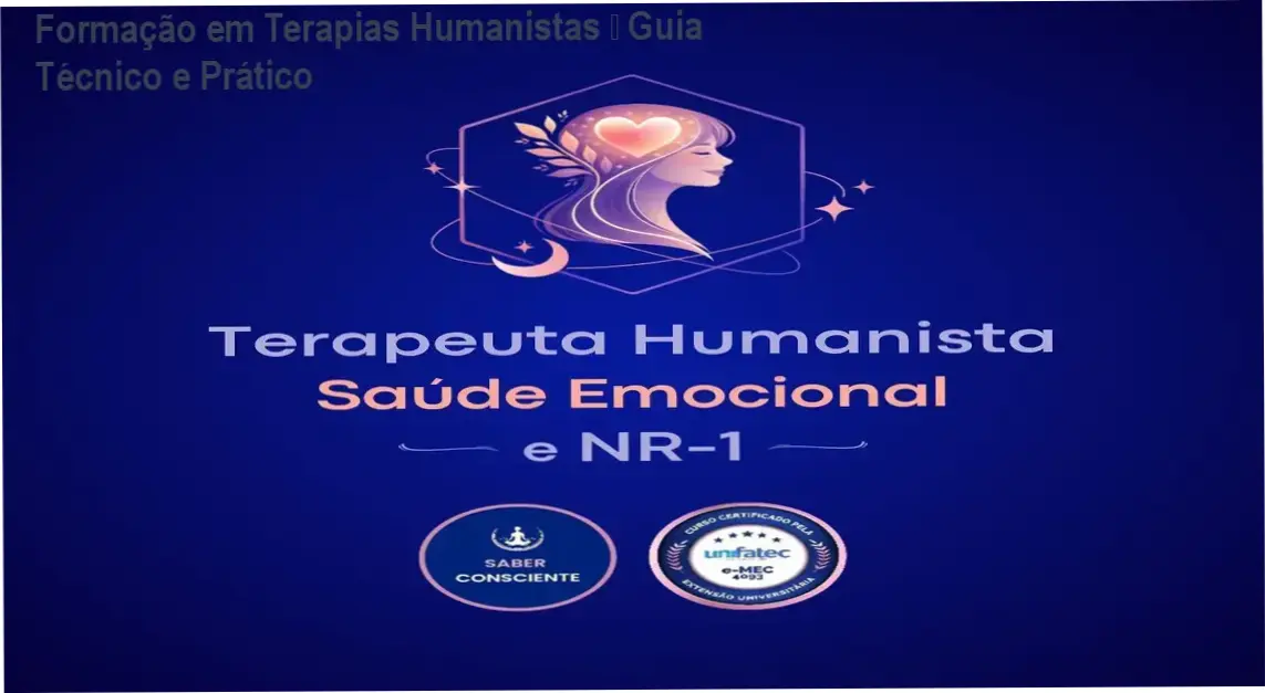 Imagem ilustrando a Formação em Terapias Humanistas e Saúde Emocional com certificação NR‑1