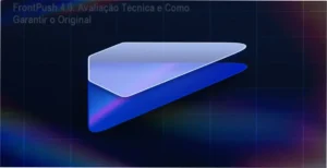 Tela do curso FrontPush 4.0 mostrando projetos práticos de UI, front‑end e motion design