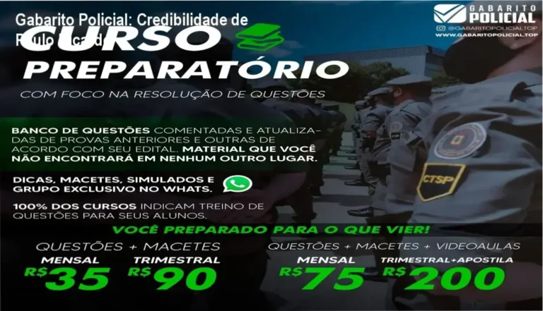 Gabarito Policial: Credibilidade de Paulo Ricardo