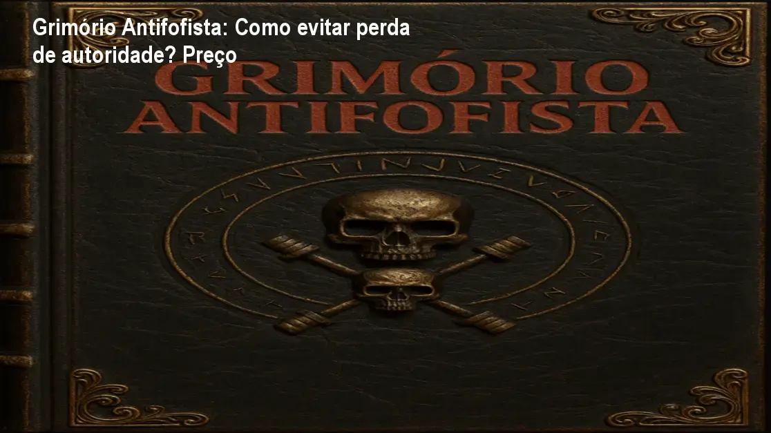 Capa do Grimório Antifofista mostrando conceito de blindagem reputacional