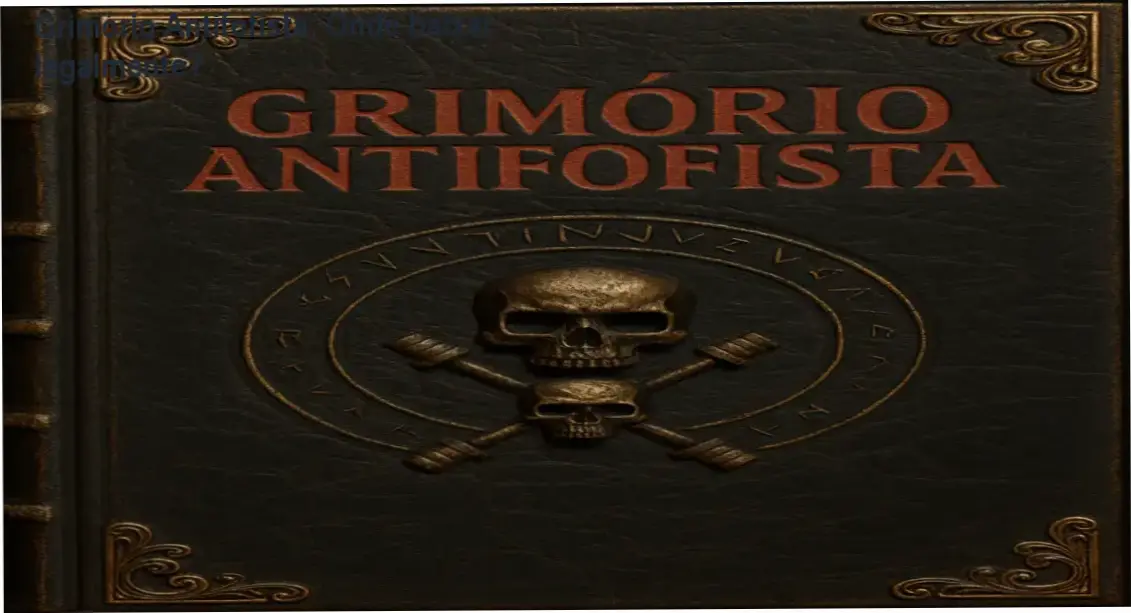 Capa do Grimório Antifofista mostrando guia de silêncio e proteção contra fofocas