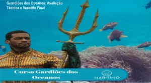 Capa do eBook Guardiões dos Oceanos mostrando mergulhadores em ação pela preservação marinha