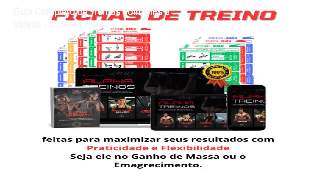 Guia Completo de Treinos com GIFs e Vídeos – Comece Hoje