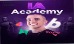 Imagem da IA Academy mostrando módulos de monetização com IA e comunidade de alunos