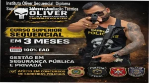 Imagem promocional do Curso Sequencial Superior do Instituto Óliver com destaque para 3 meses de duração