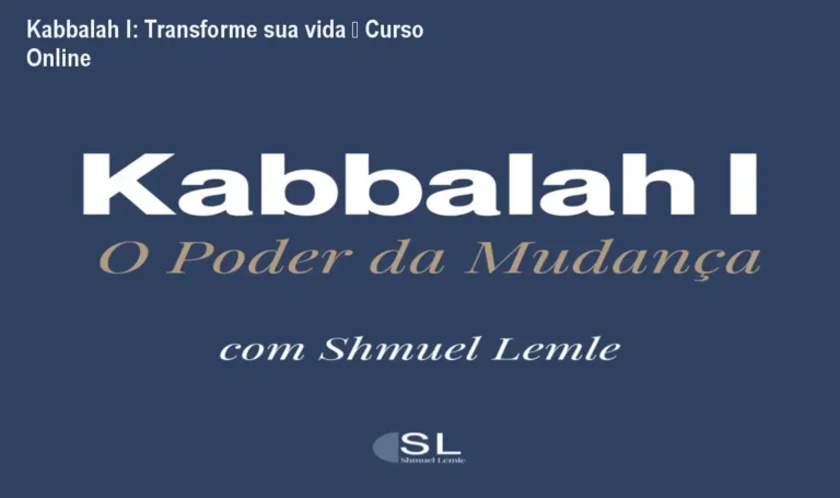 Capa do curso Kabbalah I de Shmuel Lemle mostrando como alcançar autoconhecimento e transformação pessoal