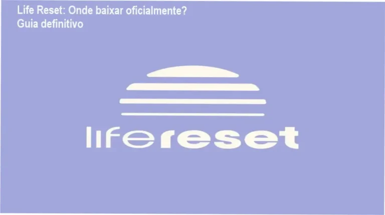 Captura de tela mostrando a página oficial de download do curso Life Reset