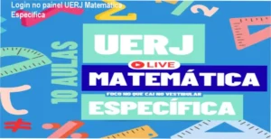 Login da plataforma UERJ Matemática Específica – Rota da Aprovação | Espaço de Alto Rendimento