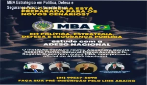 Imagem do MBA em Política, Estratégia, Defesa e Segurança Pública com destaque ao corpo docente renomado