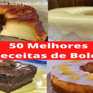 Receitas de bolos fáceis para café da tarde