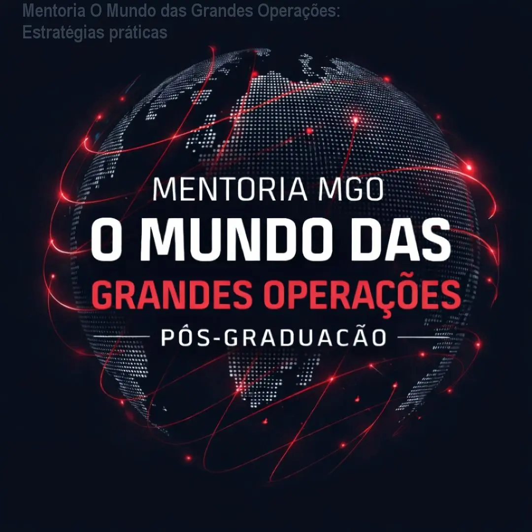Mentoria O Mundo das Grandes Operações: Estratégias práticas