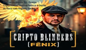 Imagem do curso Mestres do Bitcoin 3.0 mostrando análise técnica e gestão de risco em criptomoedas