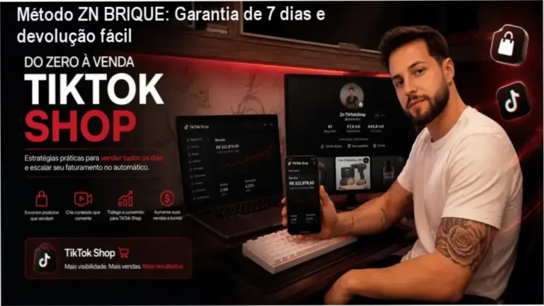 Método ZN BRIQUE: Garantia de 7 dias e devolução fácil