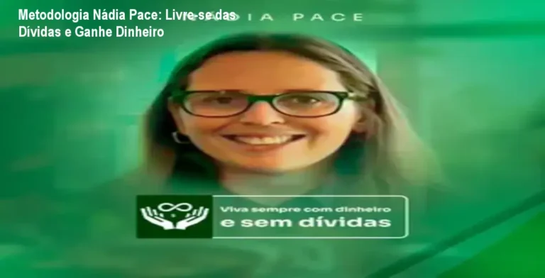 Capa do curso Metodologia Nádia Pace mostrando pessoa livre de dívidas e dinheiro extra