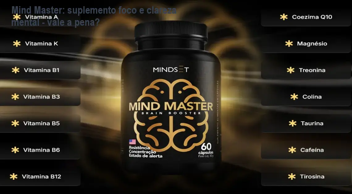 Mind Master: suplemento foco e clareza mental - vale a pena?