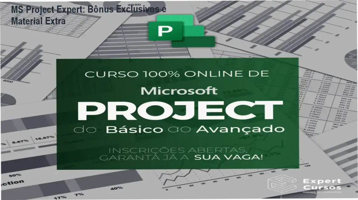 MS Project Expert + bônus, brindes e materiais complementares