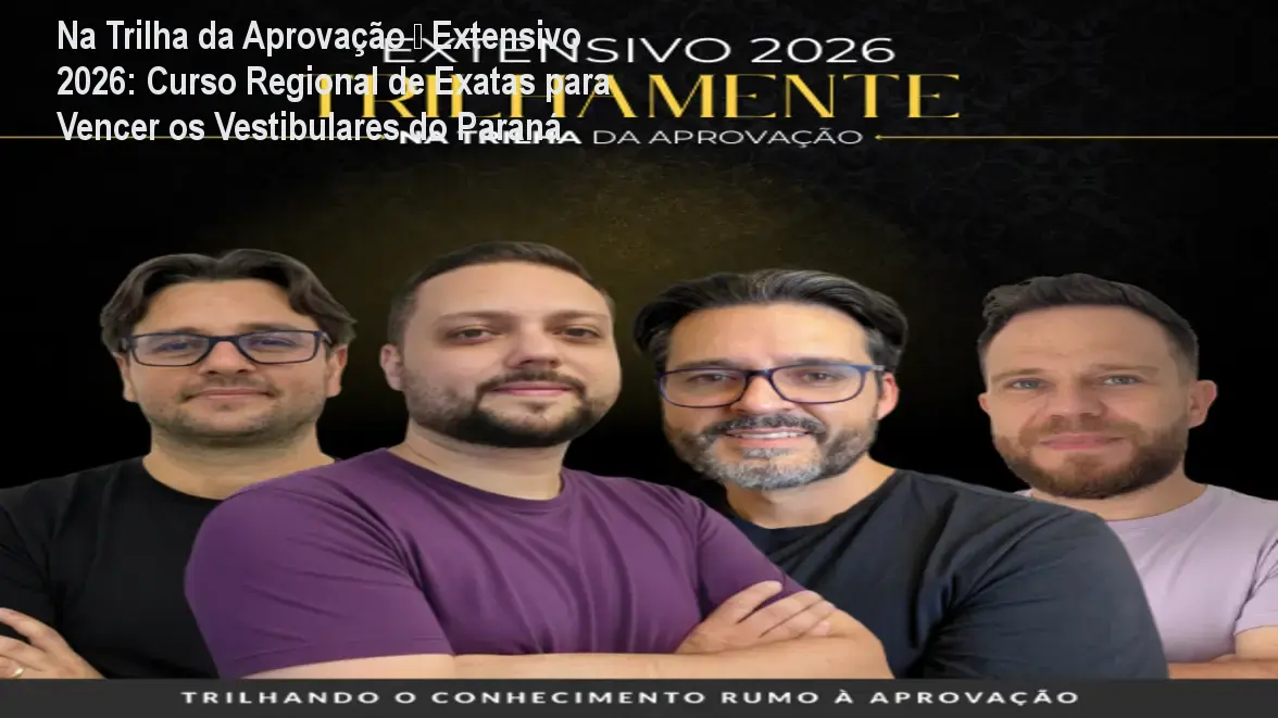 Aluno estudando o curso Extensivo 2026 do Professor JV com foco nas provas paranaenses