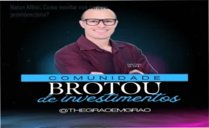 Natan Altini apresentando a metodologia de construção de carteira previdenciária do curso Comunidade Brotou